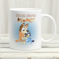 Kubek dla Mamy, Dzień Mamy, Kubek Super Mamy Bluey