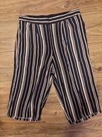 Spodnie damskie 12/40 PAPAYA weekend pasy pionowe wiskoza 3/4 letnie