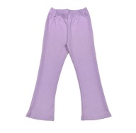 Chrisma Liliowe legginsy getry szeroką nogawką prążkowane dzwony 122 7 lat