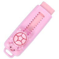 Gumka do Zmazywania RÓŻOWY ŻÓŁW Szkolna Wysuwana ŻÓŁWIK Duża Zwierzątko