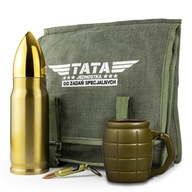 Zestaw Prezentowy dla Taty: Kubek Granat + Termos Pocisk + Torba