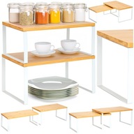 Półka kuchenna na przyprawy organizer kuchenny półki 2 szt na blat regał