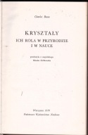 Kryształy Ich Rola W Przyrodzie I W Nauce Ch Bunn