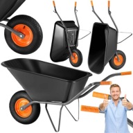 TACZKA HIGHER OGRODOWA METALOWA 150 LITRÓW ANTYPOŚLIZGOWA RĘKOJEŚĆ