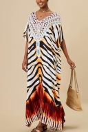 Pareo Kimono Damskie Zwiewna Sukienka Plażowa Tunika Maxi Uniwersalna