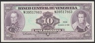 Wenezuela 10 bolivares 1992 - Bolivar i Sucre - stan bankowy UNC