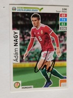 Karta panini autograf Węgry Adam Nagy Road to Euro 2020