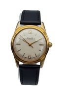 ZŁOCONY GRANITUROWY MĘSKI ZEGAREK POLJOT LATA 60-TE - SUPER STAN