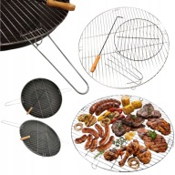 RUSZT GRILLOWY ZESTAW DO PALENISKA ROMA MILANO 60cm GRILL BBQ POGRZEBACZ