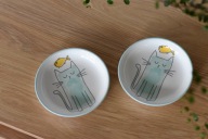 dwie ceramiczne miseczki dla kota x Fundacja KOT