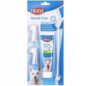 ZESTAW DO CZYSZCZENIA MYCIA ZĘBÓW DLA PSA PASTA SZCZOTKA KOŃCÓWKI TRIXIE