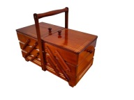 Duża drewniana niciarka XL - kolor kalwados