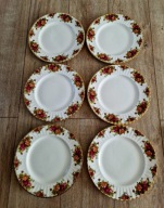 ROYAL ALBERT OLD COUNTRY ROSES TALERZE OBIADOWE ×6
