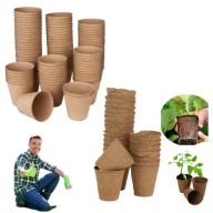 DONICZKI TORFOWE PRODUKCYJNE ROZSADY SADZONKI BIODEGRADOWALNE 6CMX6X5,5CM