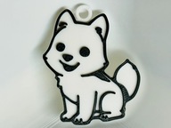 BRELOK PRZYWIESZKA DRUK 3D BRELOK ZAWIESZKA DO KLUCZY Cute Husky