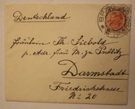 STARY LIST - NIEMCY, 1905 rok - ZNACZEK + 2 PIECZĄTKI