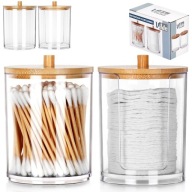 2x Pojemnik ŁAZIENKOWY organizer patyczki płatki kosmetyczne higieniczne