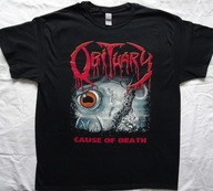Obituary Cause of Death T-Shirt Official Orginał Florida Death Metal
