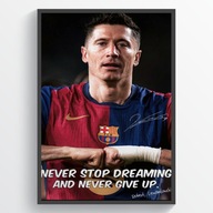 Robert Lewandowski Plakat 40x50 w Ramce | Obraz Piłkarski, Dekoracja