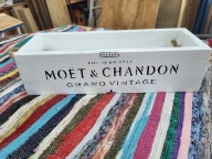 skrzynka drewniana doniczka osłonka pudełko drewniane vintage upcykling