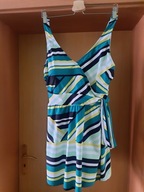 Strój kąpielowy jednoczęściowy ze spódniczką 18 4XL Bonmarche