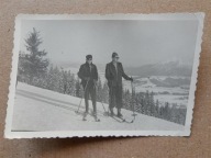 PRL góry narciarz narty 50/60te (1677d)