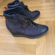 BOTKI TOMMY HILFIGER 38 GRANAT KOTURN ZAMSZ