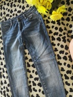 Spodnie jeansowe z zamkami na dole S