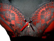 Koronkowy biustonosz stanik push-up r. 85B