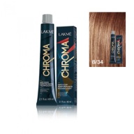 Bezamoniakowa trwała farba miedziano-złoty blond, Lakme Chroma 8/34 60 ml