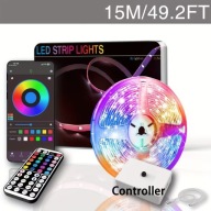 Taśma LED 15M RGB USB zdalne sterowanie muzyka, timer Bez zasilacza! USB 5V