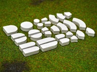 Cegiełki gipsowe odlew łuki forma 03h