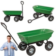 Taczka Wózek Ogrodowy Transportowy 250kg 75L Wywrotka 3w1 Przyczepka