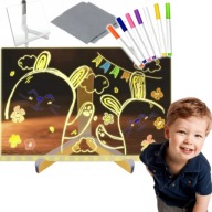 TABLICA LED MAGICZNA PODSWIETLANA DO RYSOWANIA SWIECĄCA DLA DZIECI ZABAWKA