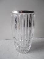 Kryształowy wazon ze srebrnym kołnierzem - 800.
