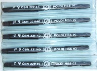 WIERTŁO DO METALU NWKc 9 HSS POLDI CZESKIE BHH HB Czarne Stożek MK 1 Walcow