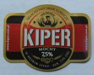 ETYKIETA PIWO KIPER MOCNY BROWAR SULIMAR PIOTRKÓW