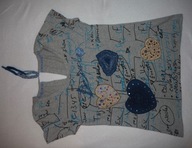 Desigual-bluzka bawełniana z wiązaniem na szyi L