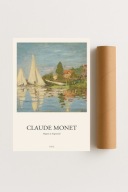 Plakat bez ramy 30x40cm Claude Monet Regatta at Argenteuil Sztuka Klasyk