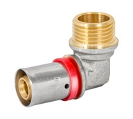 PEX KOLANO 16x1/2 GZ ZACISKANY ALUPEX ZAPRASOWYWANY KOLANKO