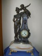 -OBNIŻKA--[@bm] OGLĄDNIJ-GIGANT-piekny zegar kominkowy 70 cm