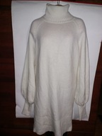 Sukienka wełniana Dilvin knit 48 50 golf tunika nowa