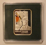 HENRI DE TOULOUSE - LAUTREC 1 $ DOLAR 2008 NIUE, MALARZE ŚWIATA, CERTYFIKAT