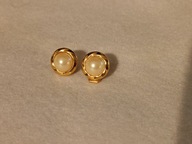 Piękne klipsy ze sztucznymi perłami