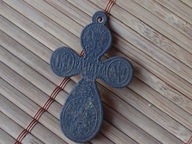 MEDALIK stary KRZYŻYK Częstochowa MATKA BOSKA