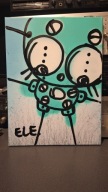 ELE. - "Don't be a Puppet #22" 30x40 ele_elektronikt street art Płótno