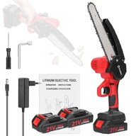 PIŁA ŁAŃCUCHOWA AKUMULATOROW 8" 21V + gratis 2 akumulatory