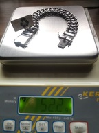 BRANSOLETKA Męska Srebrna SREBRO 52,2gr pr 925 15mm/22cm Bransoleta