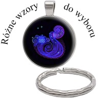 Brelok do kluczy/ka - Znak Zodiaku - Wodnik - WZORY DO WYBORU