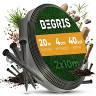 Obrzeże ogrodowe 20m - tworzywo sztuczne czarne